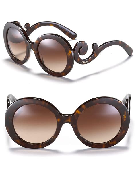 prada round glasses size|Prada polarized sunglasses.